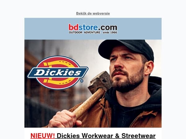 NIEUW! Dickies Lifestyle & Workwear
