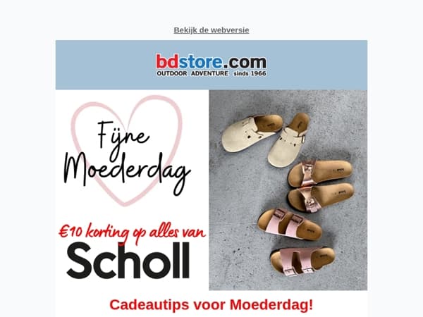 Moederdag tips! € 10,- korting op Scholl