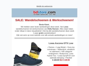 SALE: Wandelschoenen & Werkschoenen