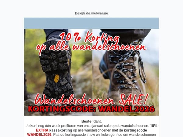 Januari SALE: Wees er snel bij!