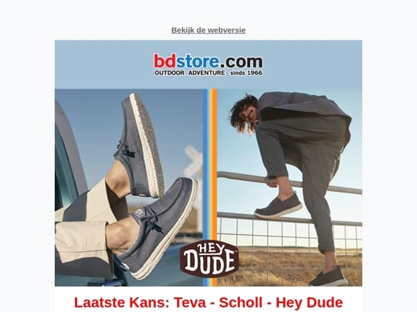 Laatste Kans: Teva & Scholl OP=OP