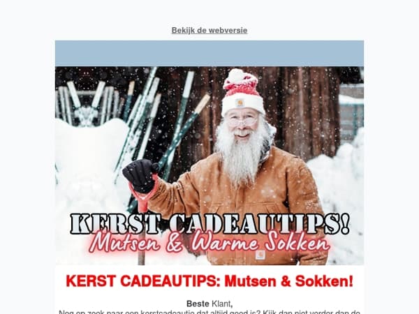 KERST CADEAUTIPS: Mutsen en Sokken!