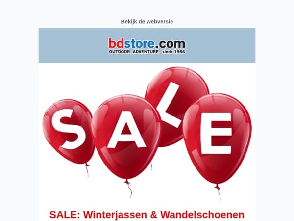 SALE: Winterjassen & Wandelschoenen