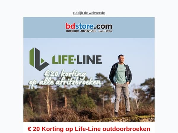 NU: 20 euro korting op Life-Line broeken!