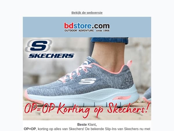 Zomersale: Skechers tot € 20 Korting!