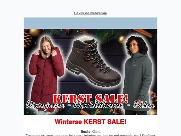 Bereid je voor op de kou! KERST SALE