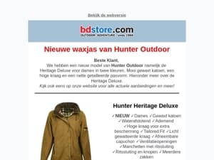 NIEUW: Hunter Heritage Deluxe Waxjas!