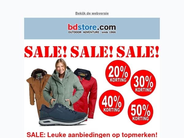 SALE: Leuke aanbiedingen op topmerken!