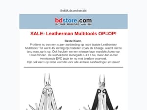 OP=OP Sale: Leatherman Multitools!