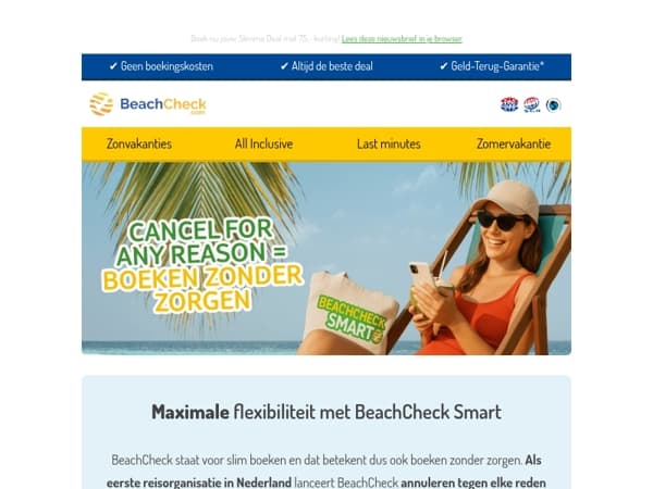 Nieuw: Cancel voor any reason met BeachCheck Smart 🔥