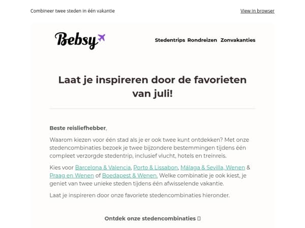 Combinatiereizen in prijs verlaagd | Nu 299,00