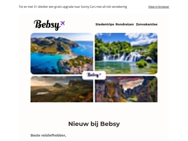 Nieuw bij Bebsy: Compleet IJsland, Florida met cruise en Schotland