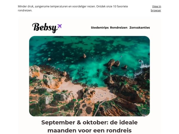 September & oktober: de ideale maanden voor een rondreis