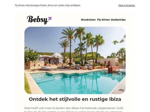 Ontdek het stijlvolle en rustige Ibiza