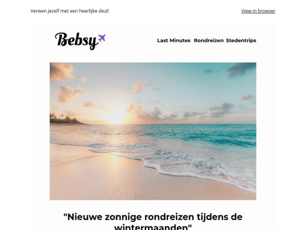 Nieuwe zonnige rondreizen vanaf 319,-