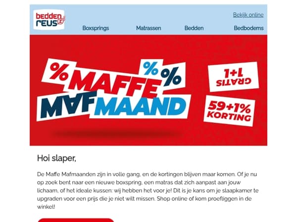 Maffe kortingen, maffe deals!