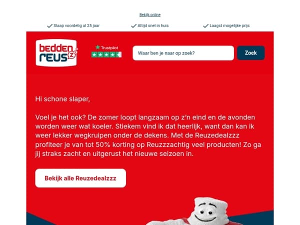 Pak tot 50% korting met de Reuzedealzzz