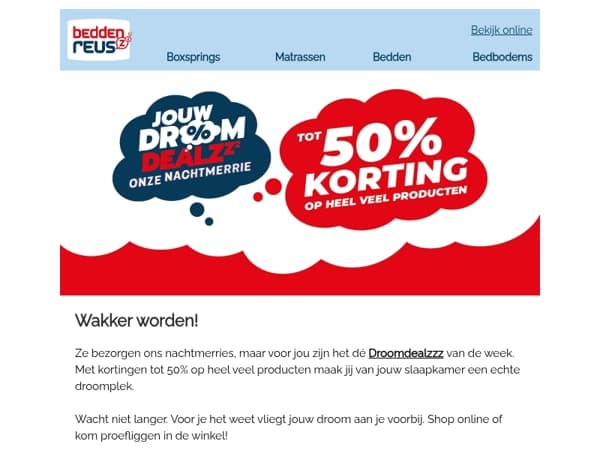 💭 Jouw droomdealzzz = onze nachtmerrie!