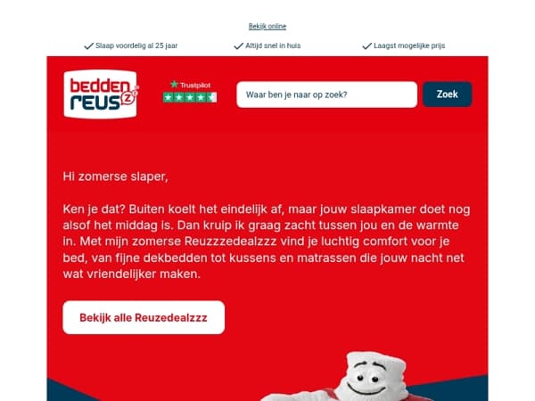 Zachte dealzzz voor warme nachten