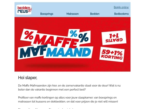 De Maffe Mafmaanden zijn begonnen!