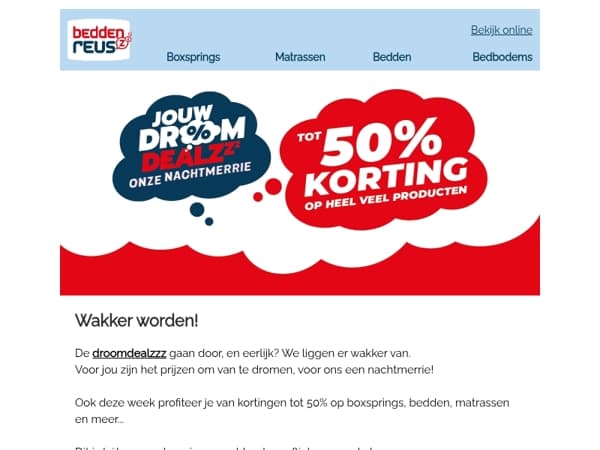 Nieuwe droomdealzzz, nieuwe nachtmerries!