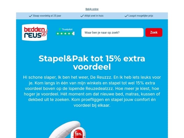 Stapel&Pak tot 15% extra voordeel