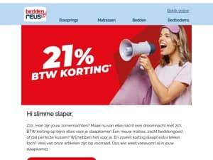 Zo, dát slaapt lekker!