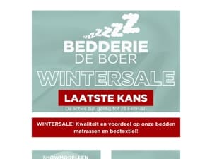 WINTERSALE! Laatste kans!