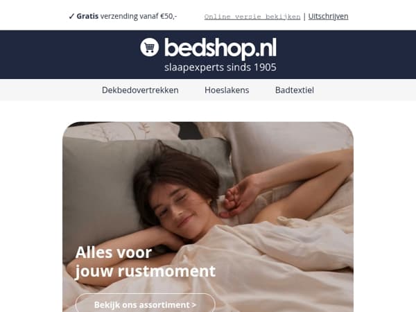 Alles voor jouw ultieme rustmomenten 😴
