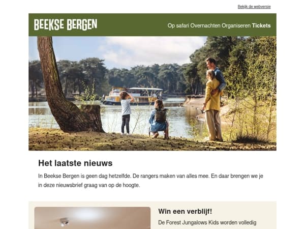 Win een verblijf in de Forest Jungalow Kids