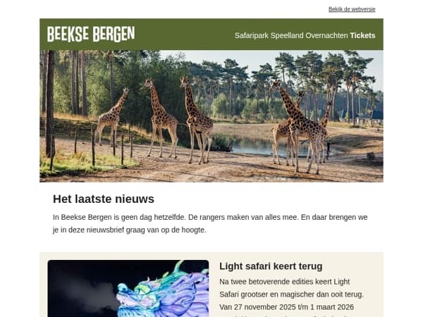 Light Safari keert terug