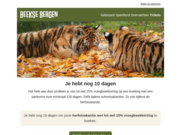 Je hebt nog 10 dagen