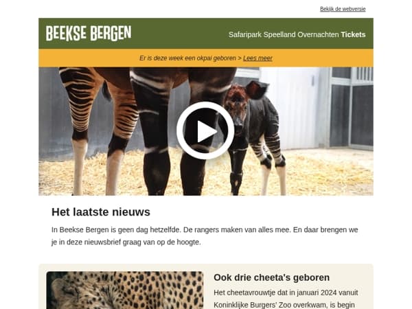 Dubbel geboortenieuws uit het Safaripark