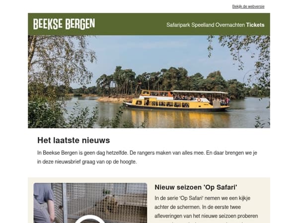 Een kijkje achter de schermen in 'Op Safari'