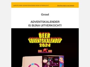 Laatste kans ⏰ Bier Adventskalender bijna uitverkocht! 🎮