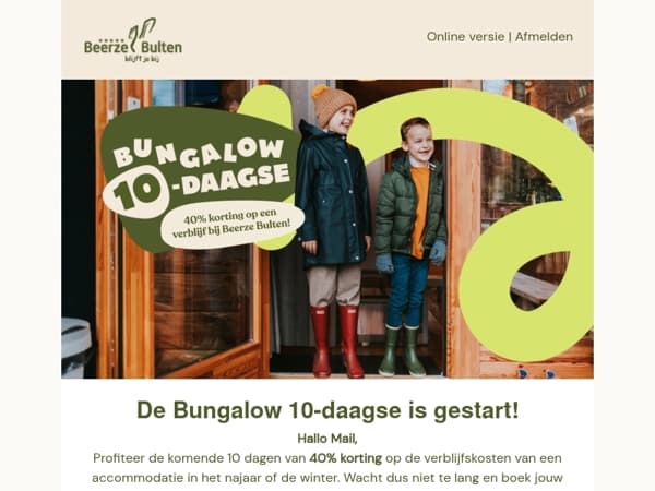 De Bungalow 10-daagse is gestart!