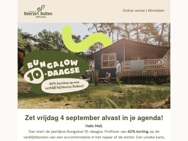 Het is weer tijd voor de Bungalow 10-daagse!