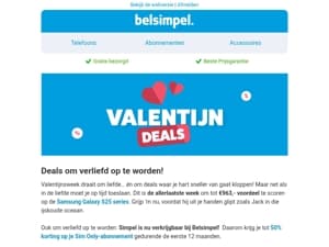 Deals om verliefd op te worden!