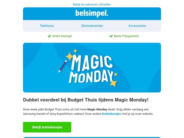 Alléén vandaag: twee mega deals bij Budget Thuis!