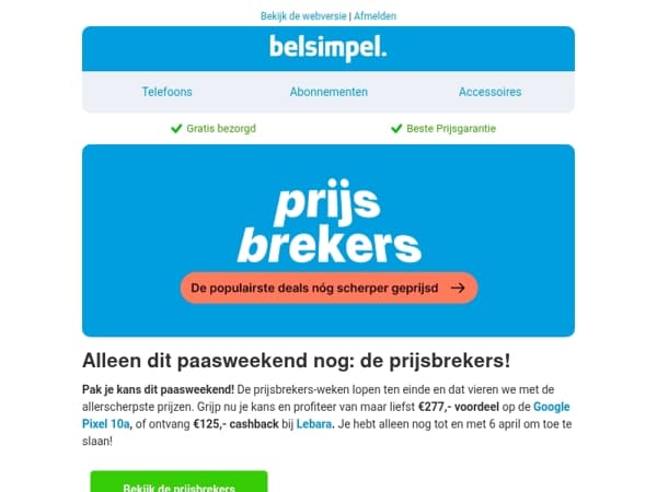 Laatste kans: de allerlaatste prijsbrekers-deals!