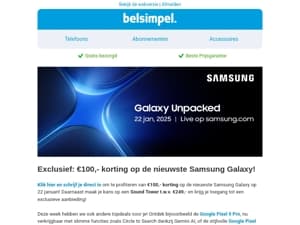 Laatste week tot Galaxy Unpacked!