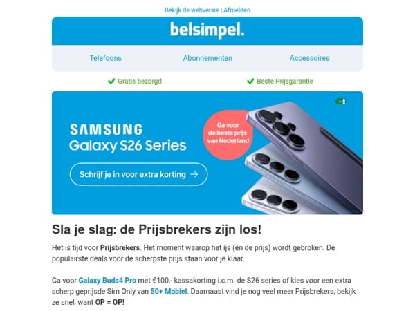 Breek het ijs (én de prijs) met Prijsbrekers