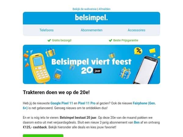 Alléén vandaag: profiteer van onze verjaardagdeals!