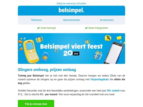 €12,- voor een heel jaar 50+ mobiel