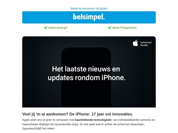 Schrijf je in voor het laatste iPhone nieuws!