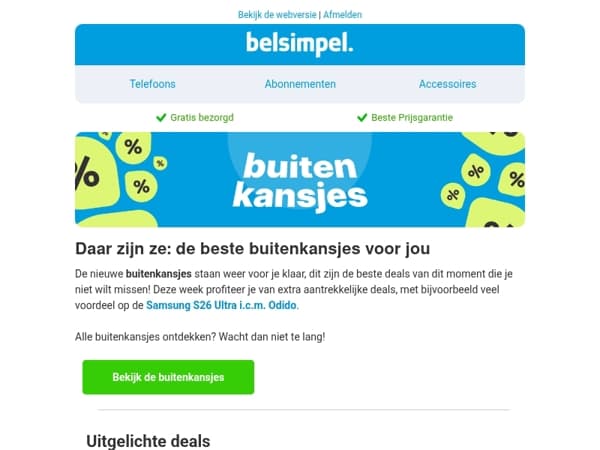 De nieuwe buitenkansjes staan klaar voor jou!