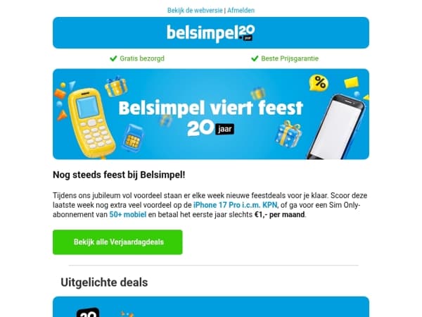 Nóg meer Verjaardagdeals!