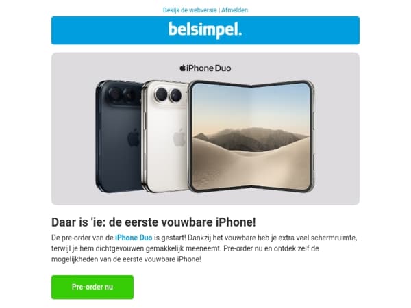 Daar is 'ie: de eerste vouwbare iPhone!