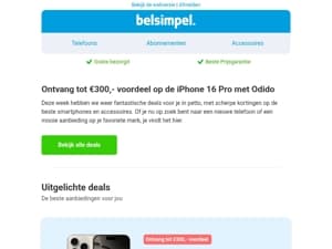 Grijp de beste deal van Nederland met tot €300,- voordeel!