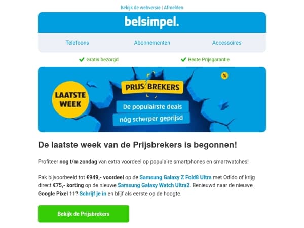 Pak tot €949,- voordeel op de nieuwe Galaxy Z Fold8 Ultra met Odido!